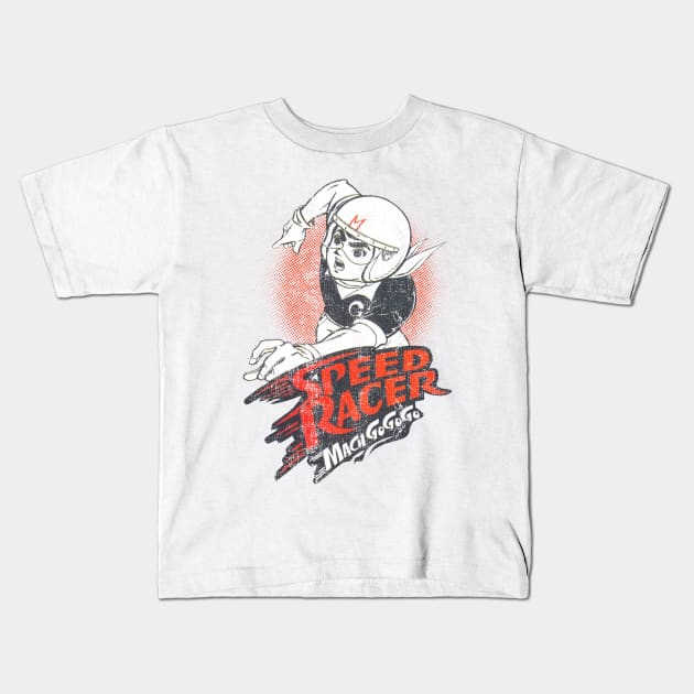 SPEED RACER MACH GOGOGO RETRO Kids T-Shirt by mobilmogok99